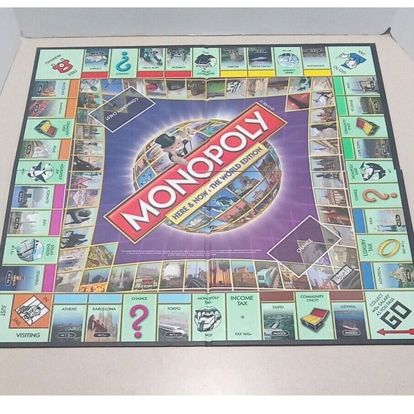 Monopoly Here & Now World Edition Folding Game Board Only Replacement Piece